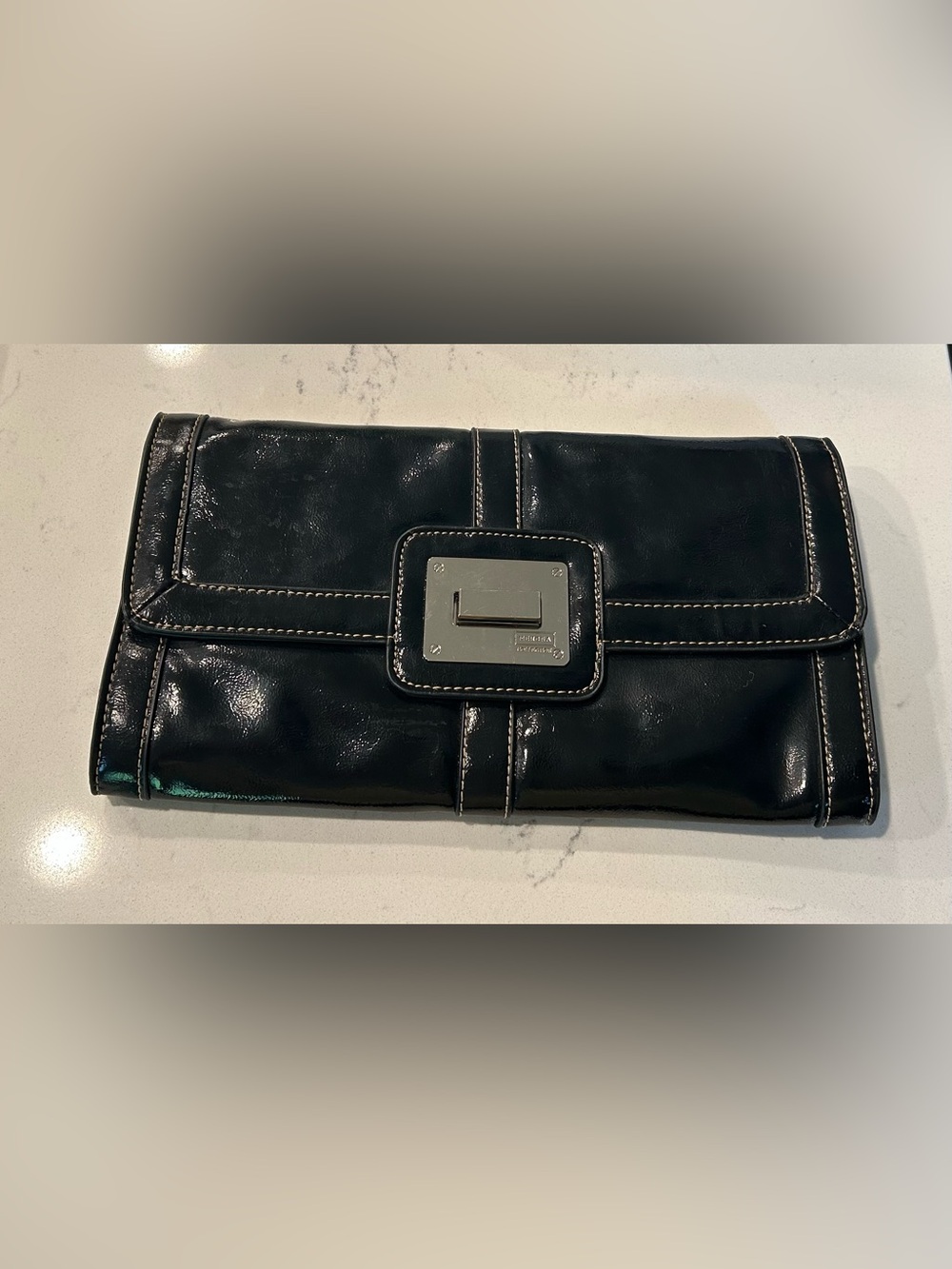 CLOSET CLOSING - Last Call! Merona - Black Patent Leather Clutch